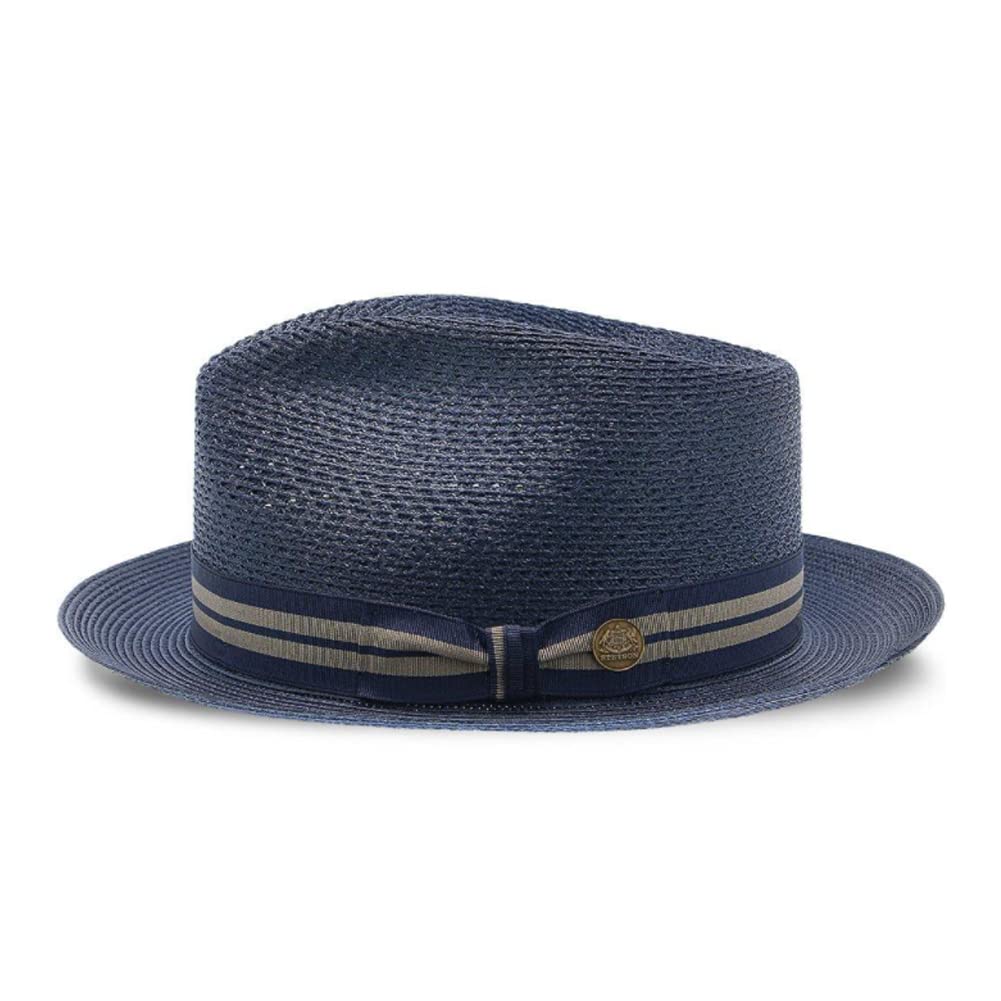 Stetson Men's Nantucket Straw Hat - Classic Summer Fedora for Outdoor Activities, Beach, and Casual Wear