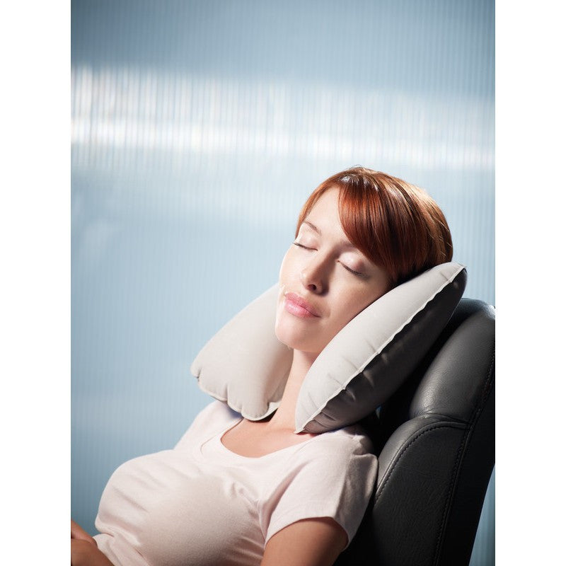 Go Travel The Snoozer - Premium Travel Pillow for Airplane, Car & Office - Ergonomic Neck Support for Comfortable Sleeping on Long Flights & Road Trips