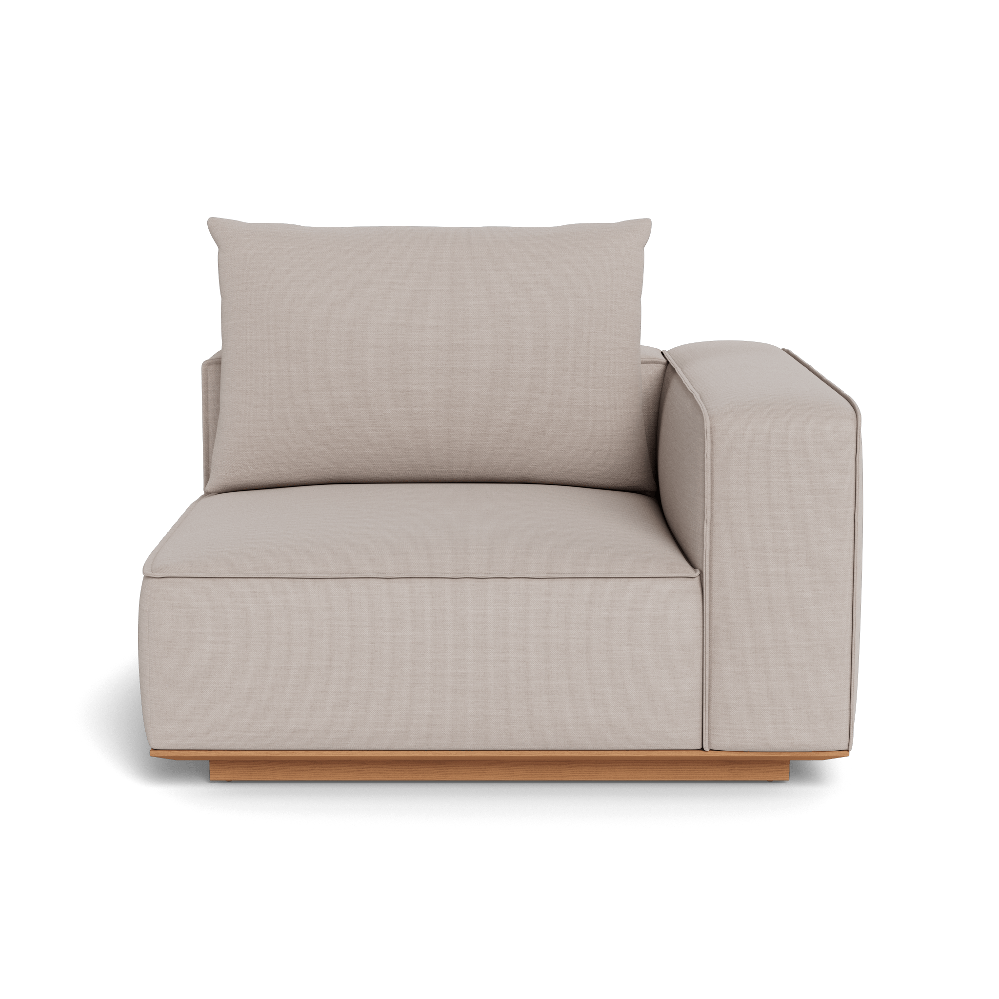 Santorini Outdoor Corner Right Sectional Sofa Set - Modern Patio Furniture for Garden, Backyard, and Poolside Relaxation