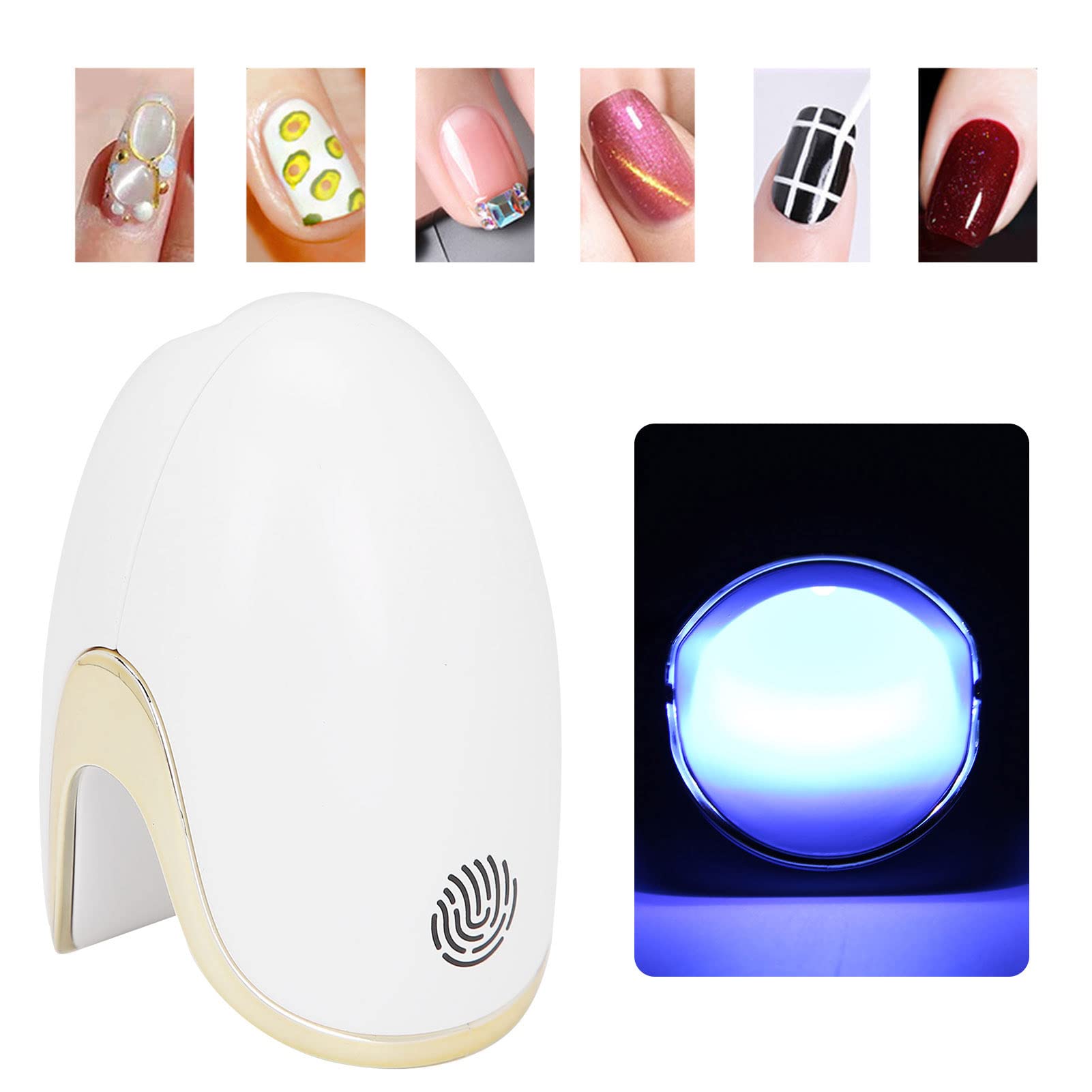 Mini Portable LED Nail Dryer - Fast Curing UV/LED Gel Polish Lamp for Professional & Home Manicures | Perfect for Gel Nails, Extensions & Acrylics | Compact Travel-Friendly Design