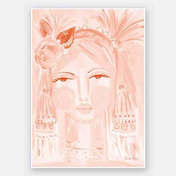 Creative Peach Unframed Art Print - Vibrant Wall Decor for Home, Office & Nursery | Perfect for Gifts & Interior Design