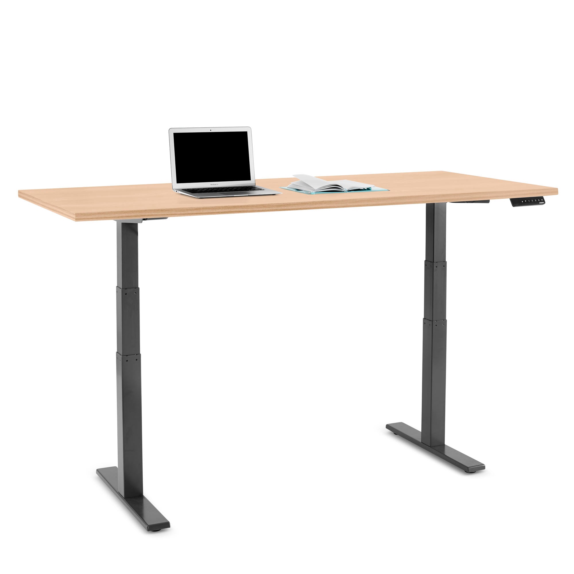 Adjustable Height Executive Desk - Series L Ergonomic Office Desk for Home & Workspace - Perfect for Standing & Sitting Workstations