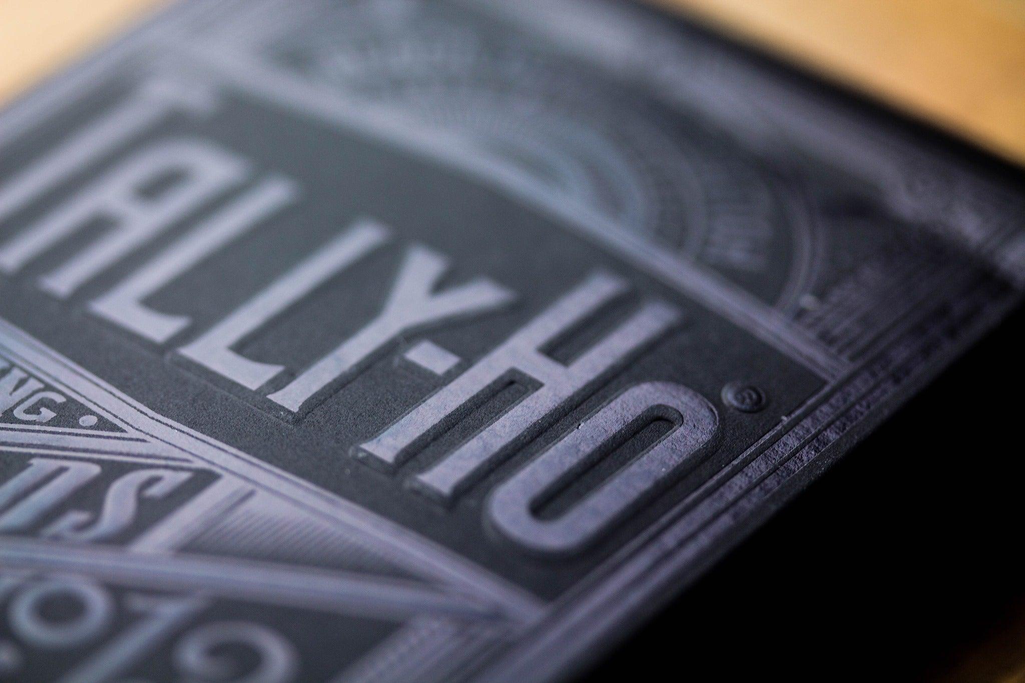 Premium Black Diamond Tally Ho Playing Cards - Luxury Poker Deck by Kings Wild Project - Perfect for Magic Tricks, Cardistry & Casino Night Games