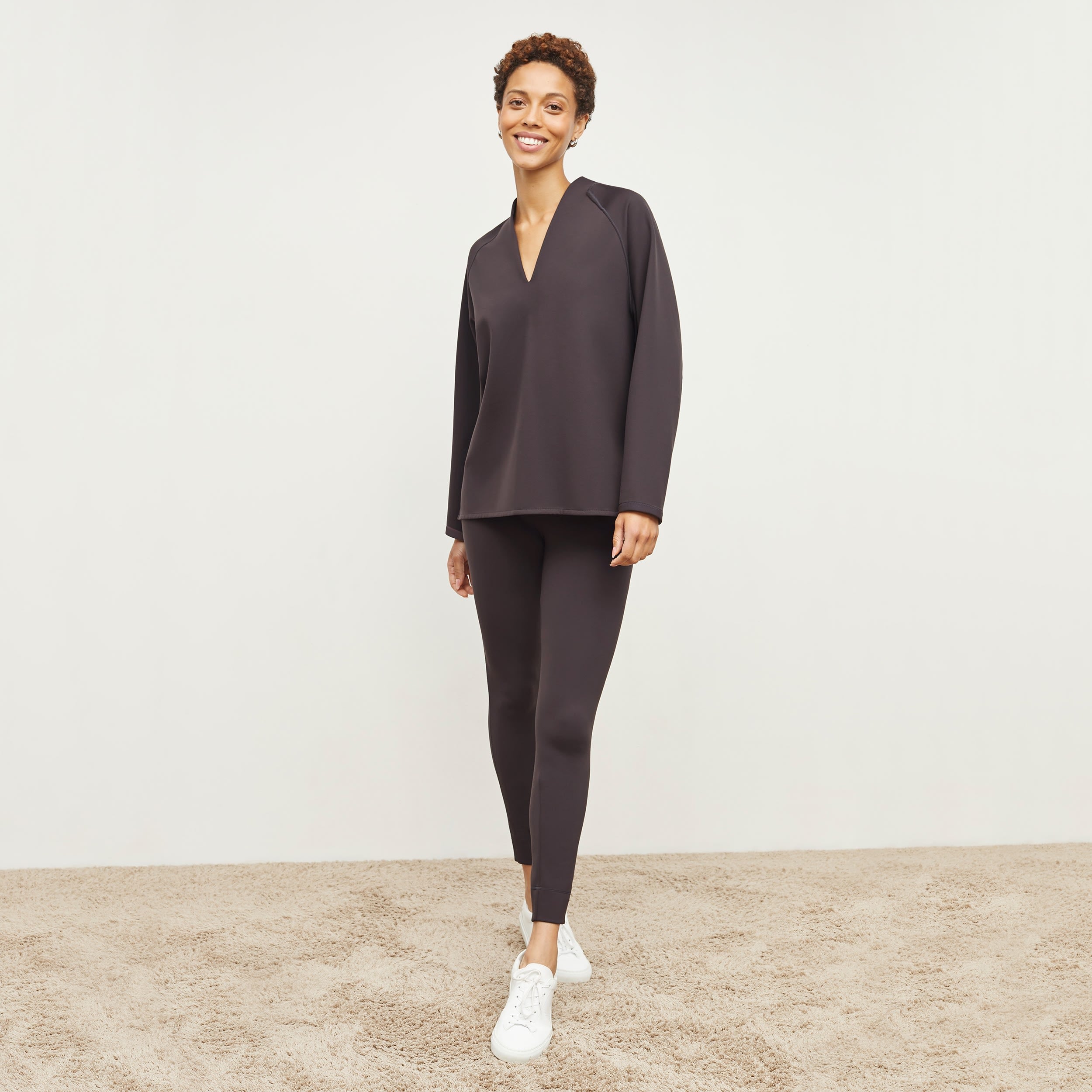 Harrington Legging Light Scuba Haze - High Waisted Yoga Pants for Women, Comfortable Workout Leggings for Running, Gym & Lounge Wear