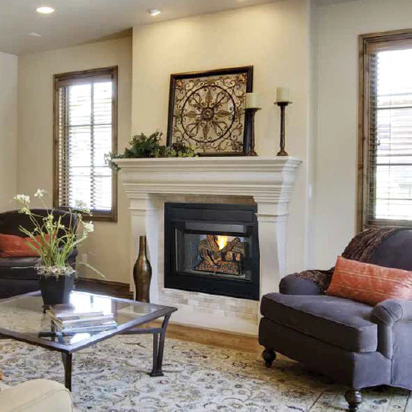 42 Inch B Vent Radiant Gas Fireplace - BRT4342 | High Efficiency, Realistic Flames | Perfect for Living Rooms, Bedrooms & Basements
