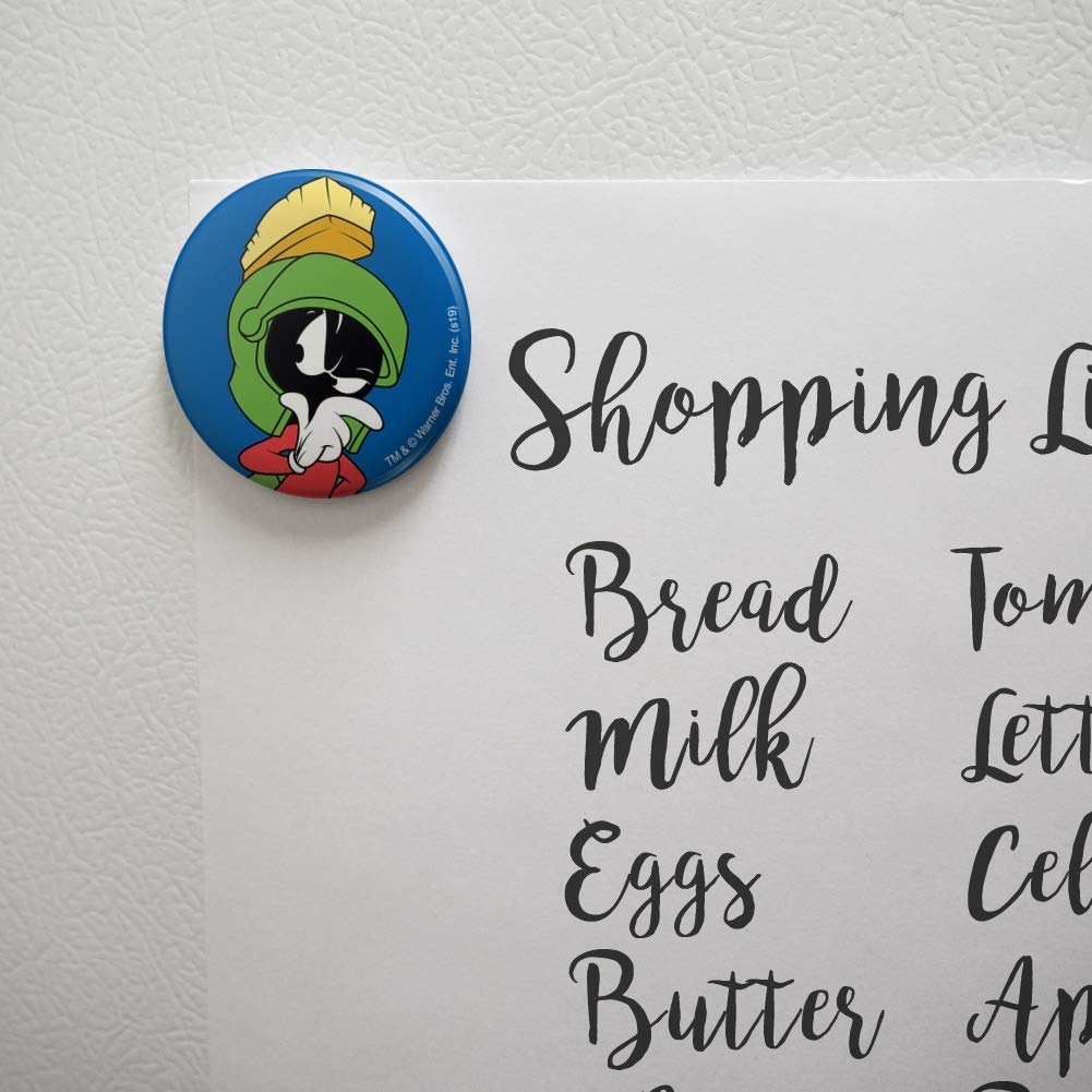 Looney Tunes Marvin The Martian Refrigerator Magnet - Funny Kitchen Decor for Fridge, Locker & Office - Perfect for Cartoon Fans & Home Organization