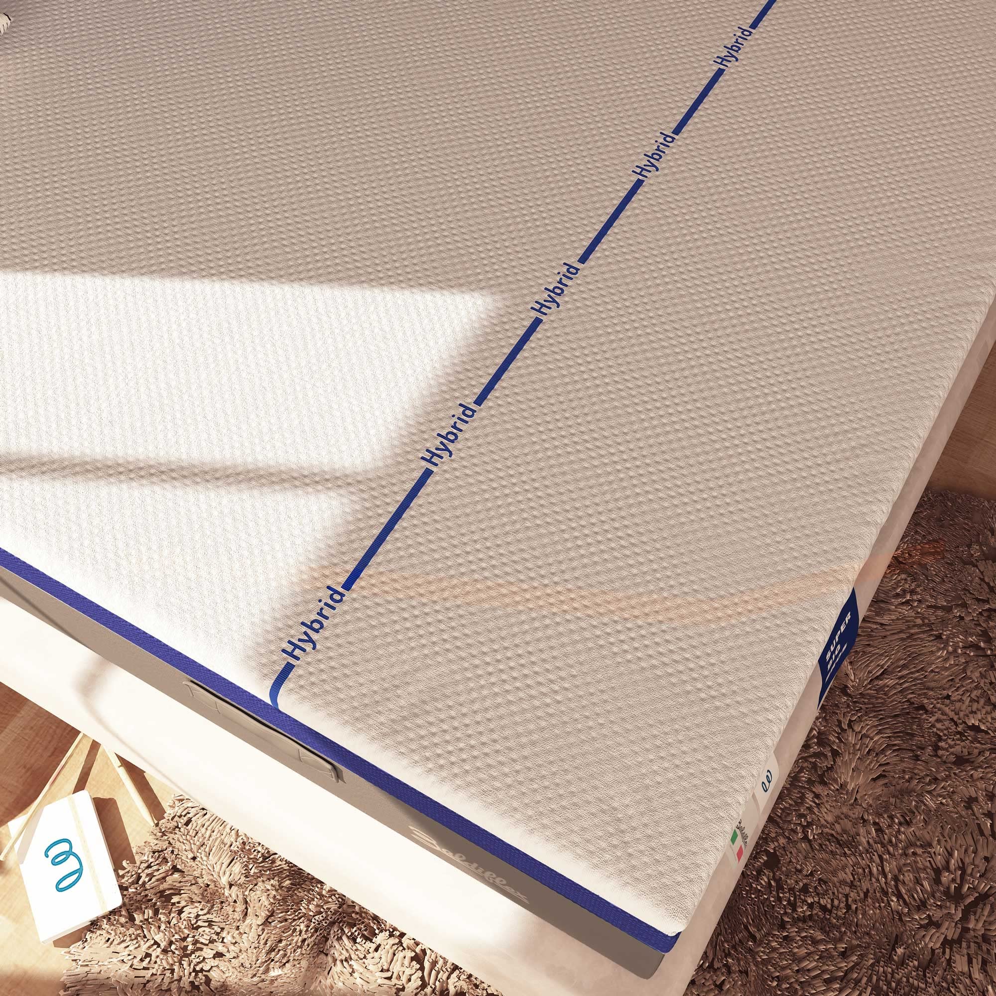 Baldiflex Hybrid Memory Foam Mattress with 3000 Pocket Springs - Queen Size 160x200cm, 30cm Height - Perfect for Back Pain Relief & Pressure Relief - Ideal for Master Bedroom, Guest Room, or Dormitory