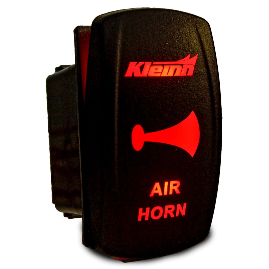 Kleinn 321R Air Horn Switch Kit - Heavy Duty Train Horn System for Trucks, Jeeps & SUVs (12V) - Perfect for Off-Roading, Emergency Vehicles & Marine Use