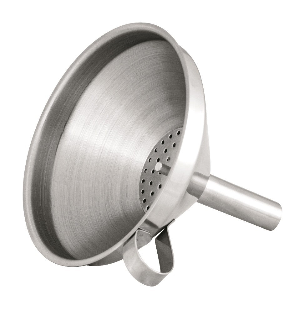 Avanti 12cm Stainless Steel Funnel with Removable Filter - Perfect for Kitchen Cooking, Oil Filling, Auto Maintenance & DIY Projects