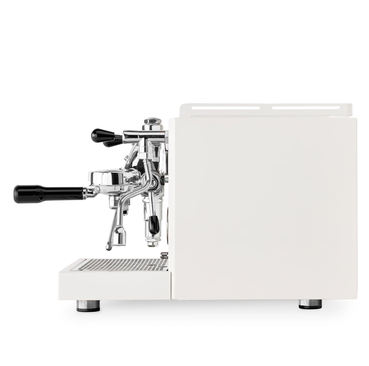 Diletta Alto Dual Boiler Espresso Machine with PID & Flow Control | Adjustable OPV & Shot Timer | Professional Home & Cafe Use (White) | Perfect for Latte, Cappuccino & Espresso Drinks