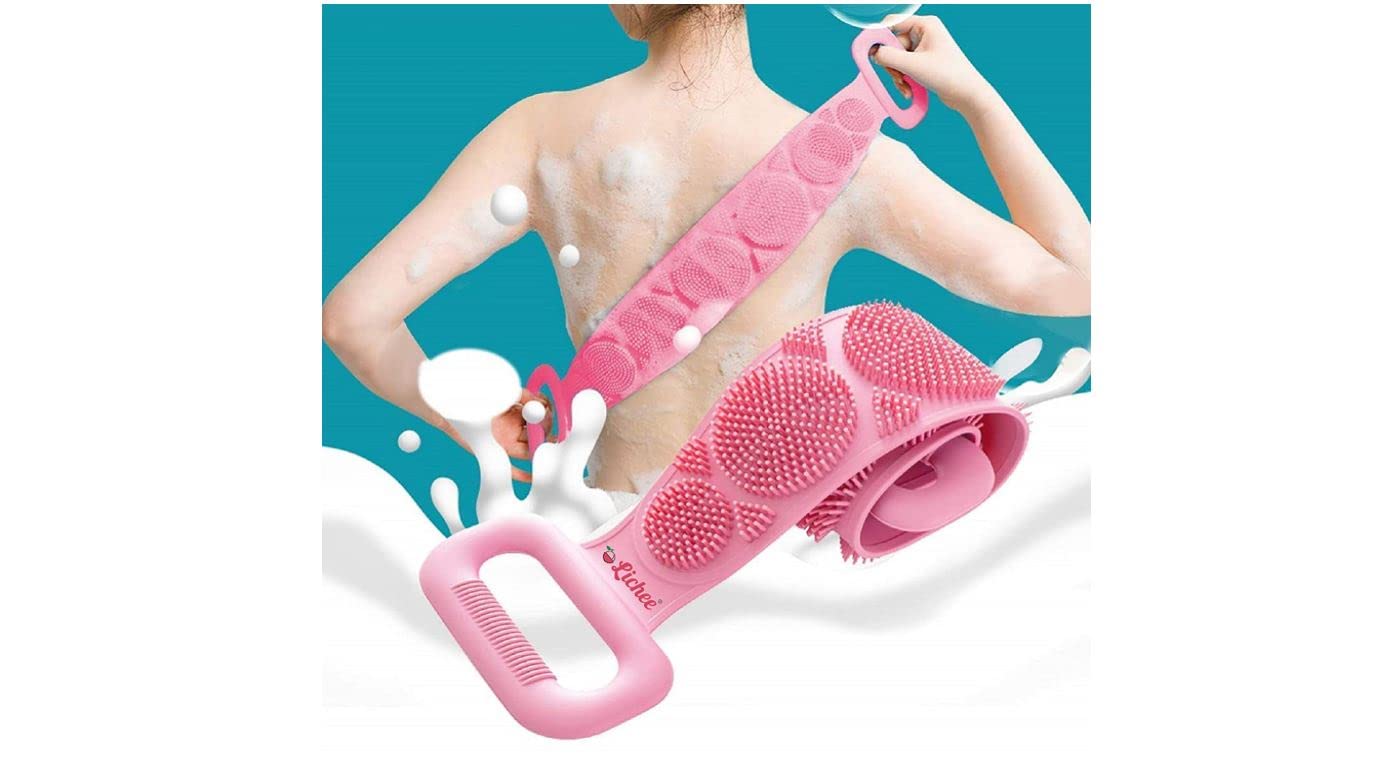 ARINO Silicone Body Scrubber - Exfoliating Shower Brush for Deep Cleaning & Massage - Men & Women Skin Care