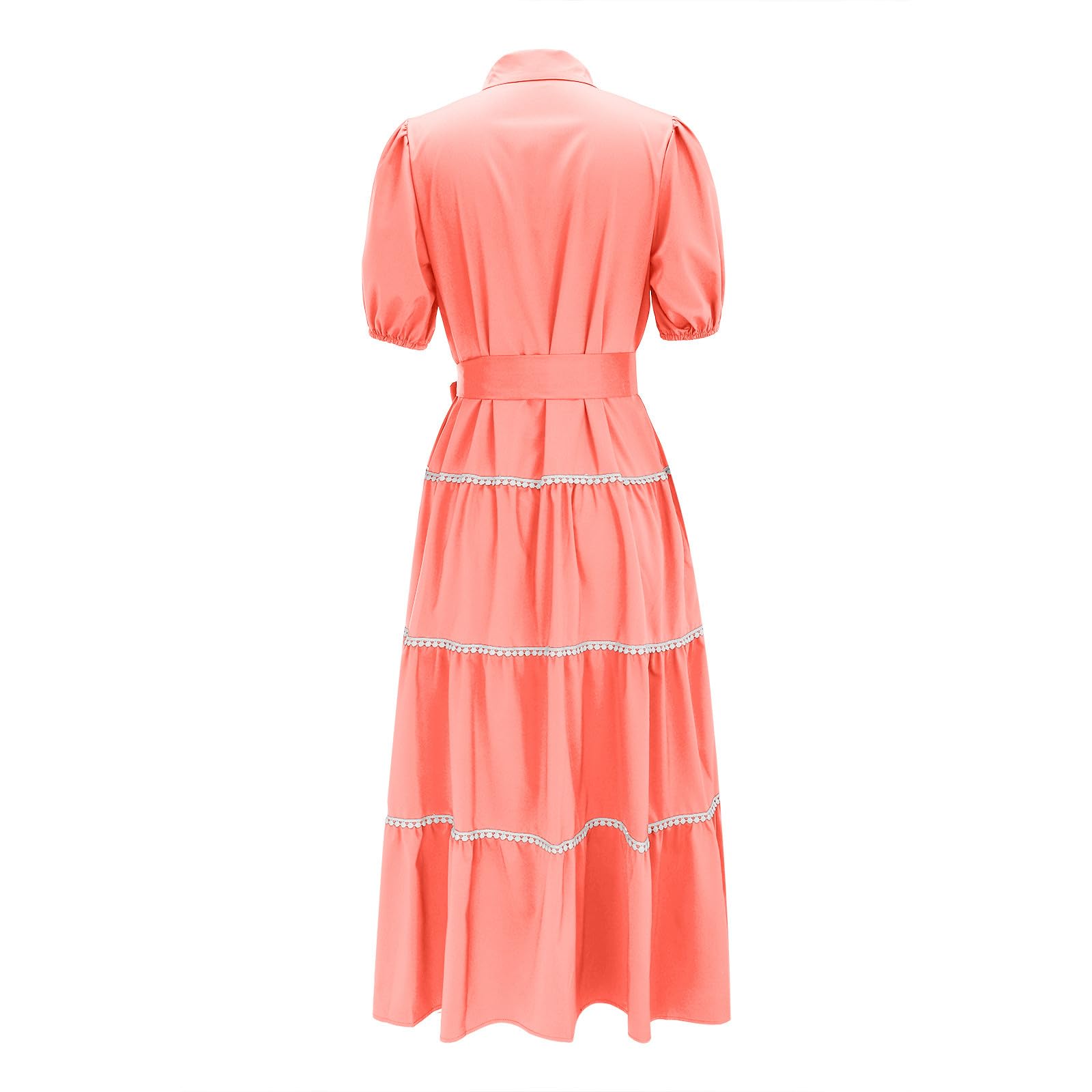 Women's Summer Midi Dress - Cap Sleeve, Waisted Tunic with Pockets | Casual Loose Fit Beach Dress for Vacation, Outdoor Parties & Daily Wear