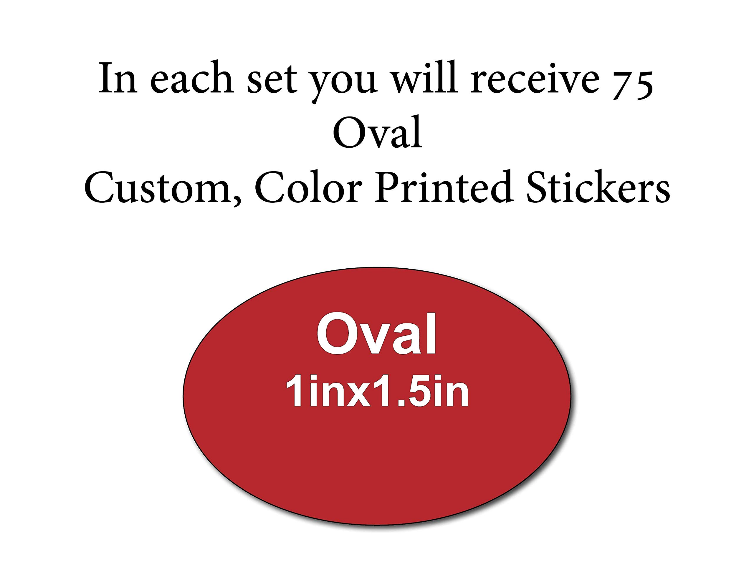 Custom Oval Stickers 1