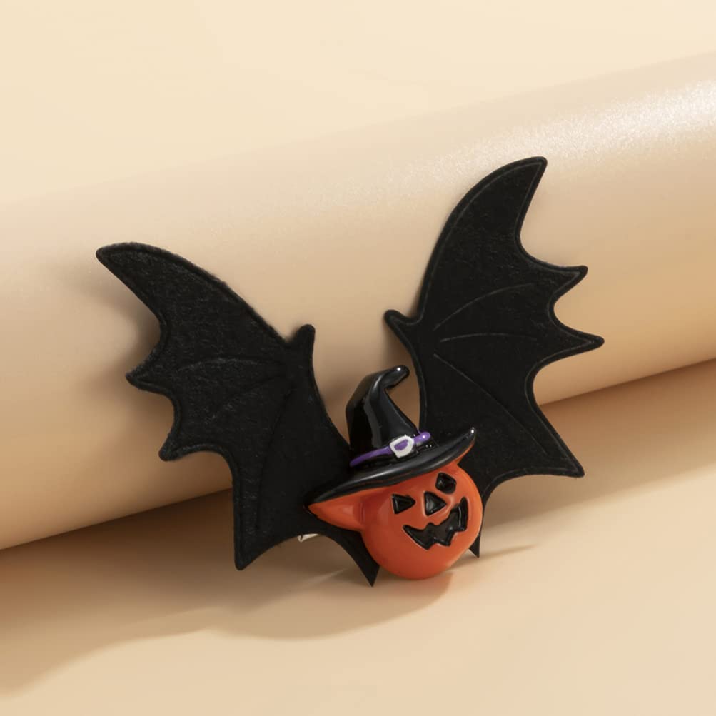 4pcs Halloween Bat Hair Clips for Girls - Gothic Hair Barrettes & Bat Wing Hair Accessories for Costume Parties, Cosplay & Spooky Events
