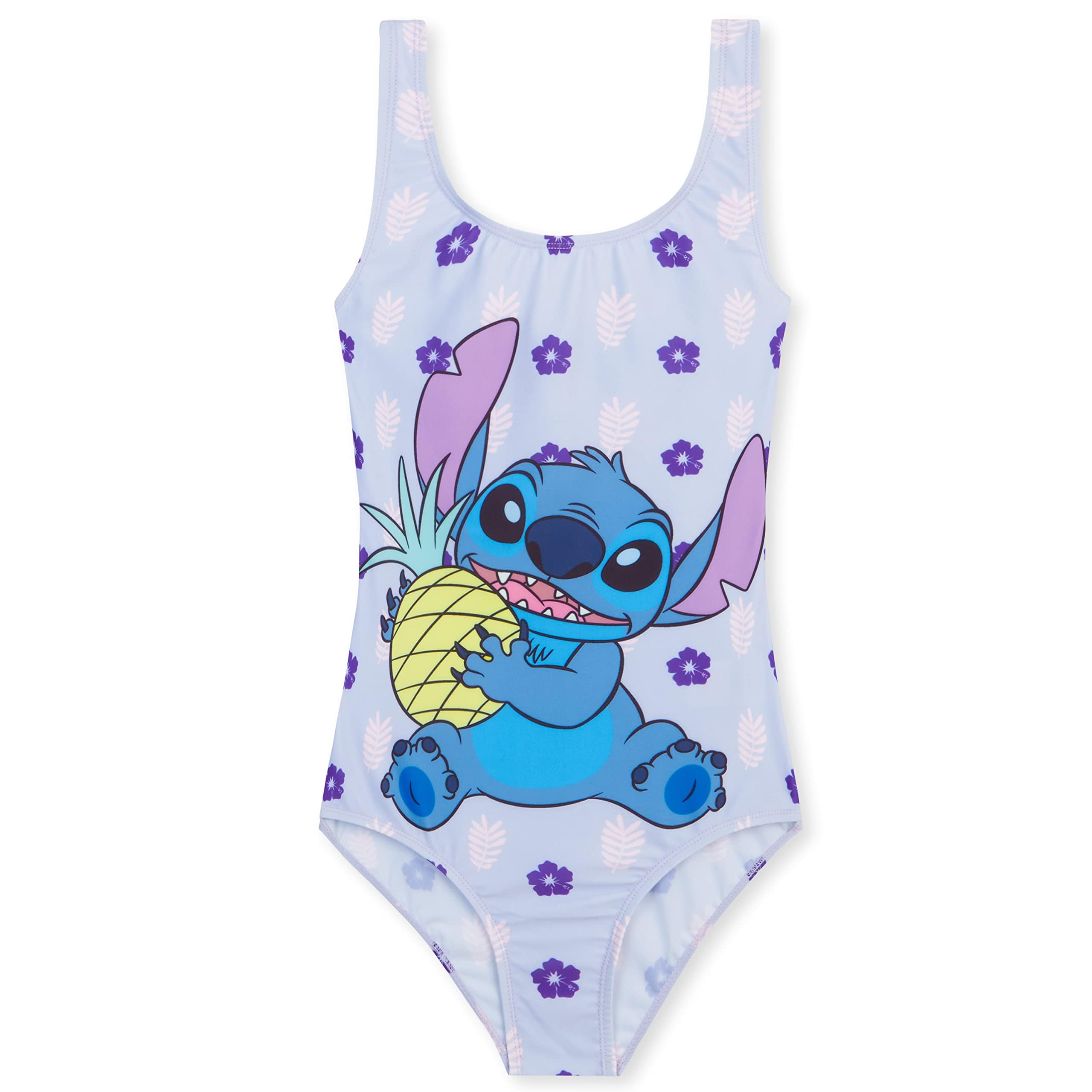 Disney Girls One Piece Swimsuit - Comfortable Stretchy Bathing Suit for Kids - Perfect for Beach, Pool & Summer Vacation Gifts