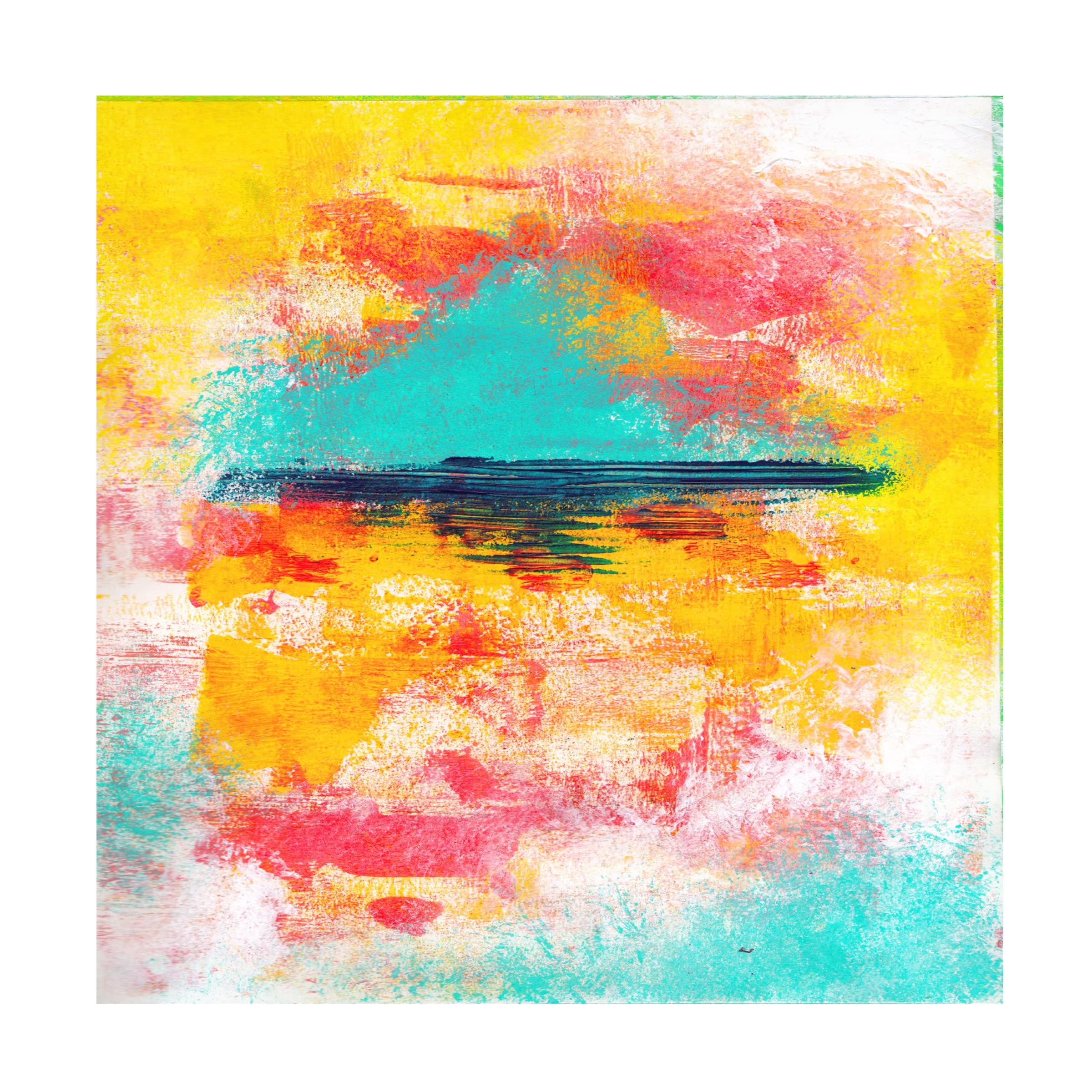 Trademark Fine Art 'Clementine' 18x18 Canvas Wall Art by Kathleen Tennant - Perfect for Living Room, Bedroom & Office Decor