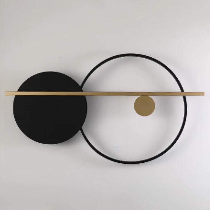 Modern Double Circle Wall Light - Sleek LED Sconce for Bedroom, Living Room & Hallway Decor - Energy Efficient Indoor Lighting Fixture