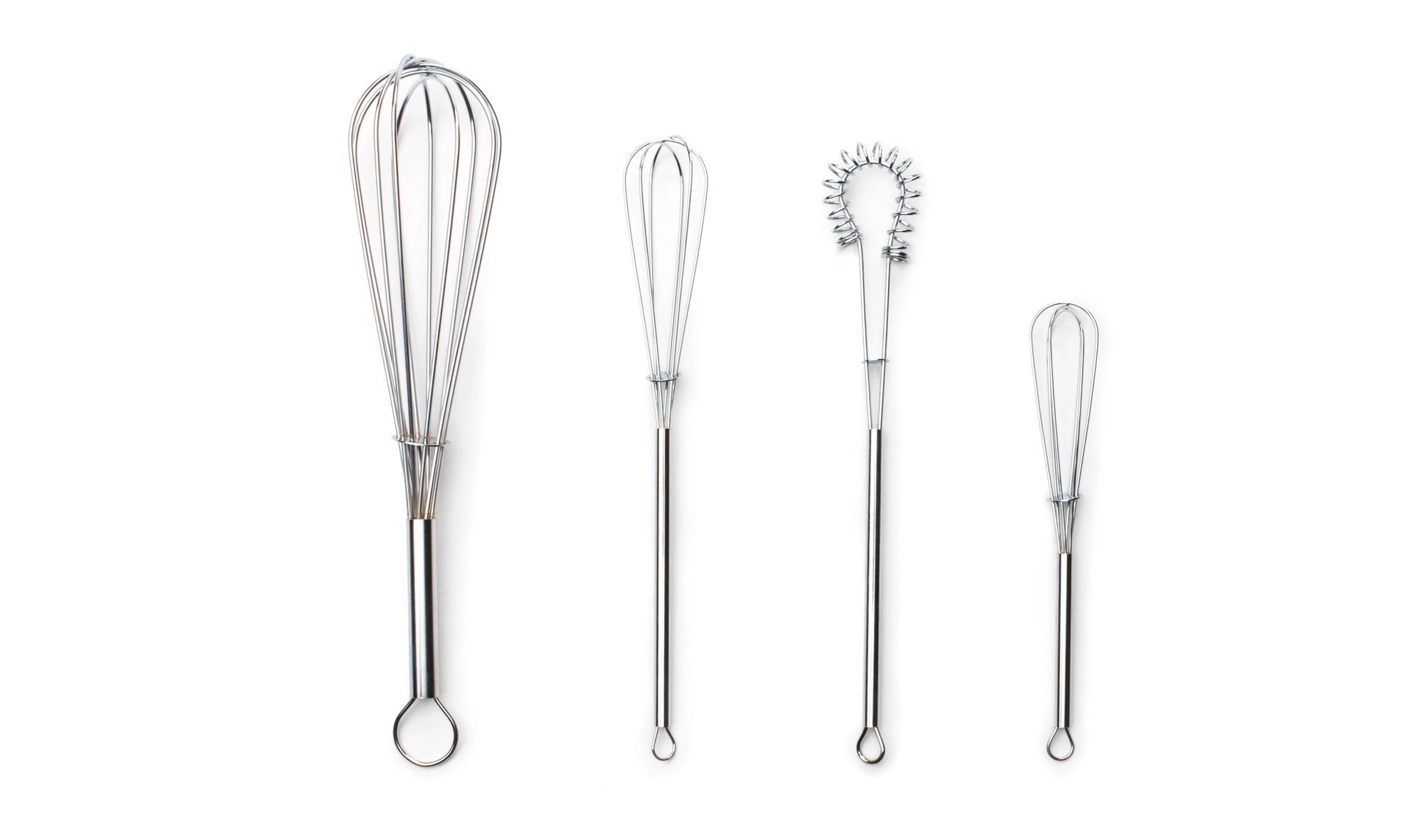4-Piece Mini Whisk Set for Baking, Cooking & Mixing - Perfect for Eggs, Sauces, Batters & Small Portions | Ideal for Home Chefs & Bakers