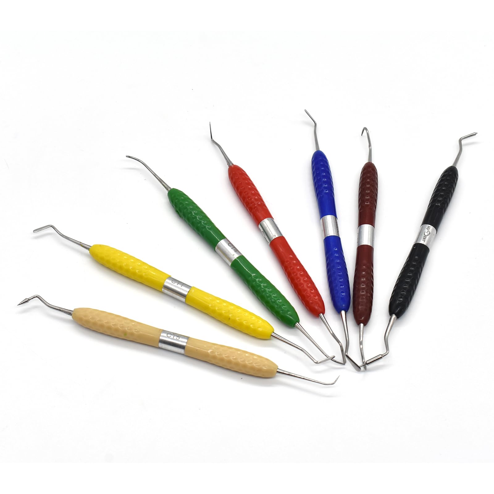 7 Pcs Dental Resin Filling Tool Kit - Double Ended Aesthetic Restoration & Trimming Tools for Dentists & DIY Enthusiasts | Perfect for Home Dental Care, Professional Clinics & Cosmetic Dentistry