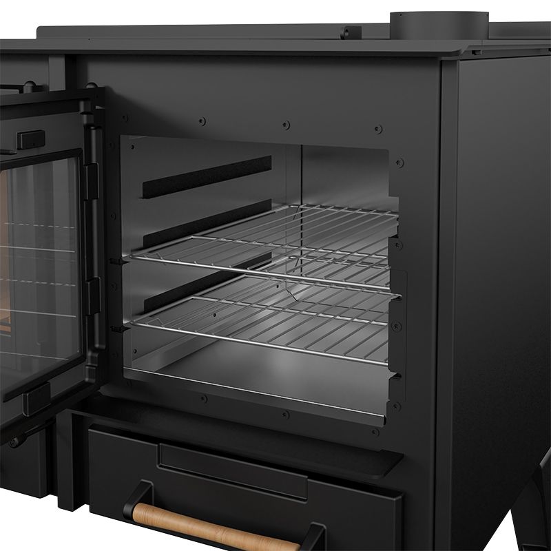 Drolet DB04820 Chic Choc EPA Certified Wood Stove - Heats Up to 2,300 Sq. Ft. - Energy Efficient & Eco-Friendly for Cozy Home Heating & Cabin Warmth