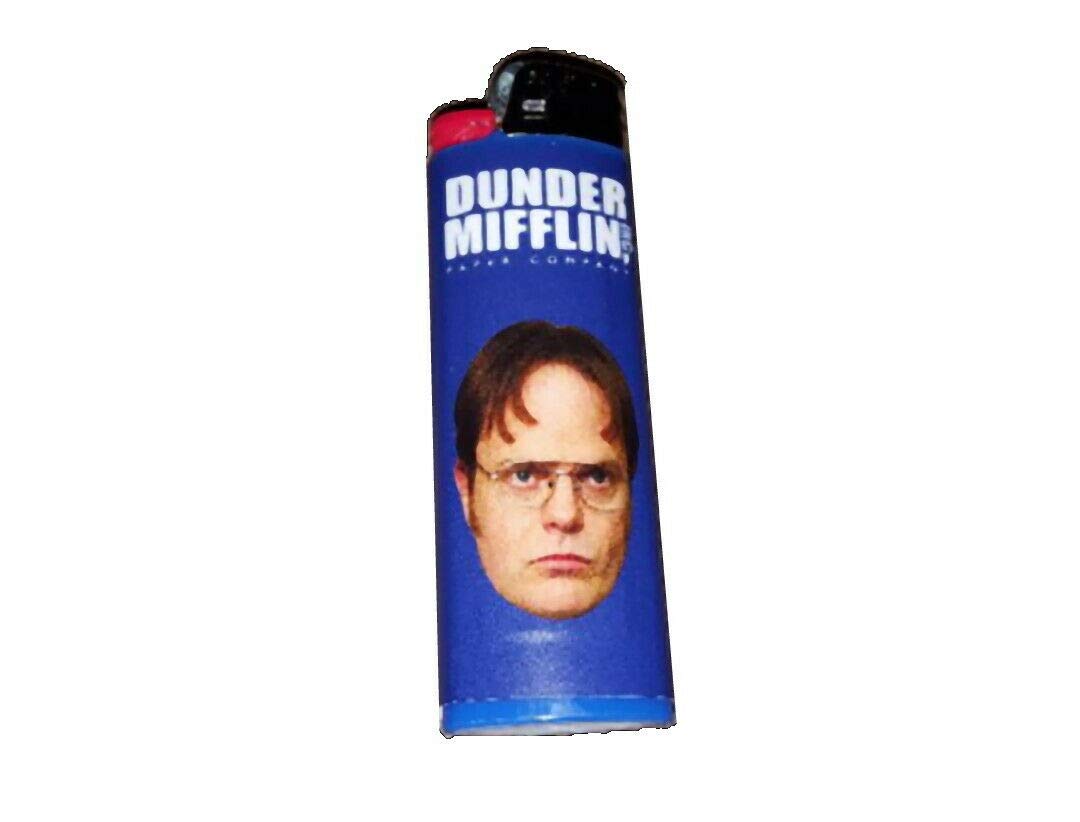 Official Dwight Schrute Dunder Mifflin The Office Novelty Disposable Lighter - Perfect for TV Show Fans, Collectors & Gifts (Great for Parties, Camping & Everyday Use)