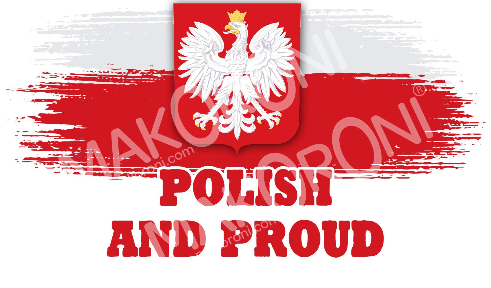 Makoroni - POLISH AND PROUD Poland Flag Coffee Mug - 11 Oz. Unique Ceramic Coffee Cup for Home, Office & Gifts - Perfect for Tea, Hot Chocolate & Polish Pride Display