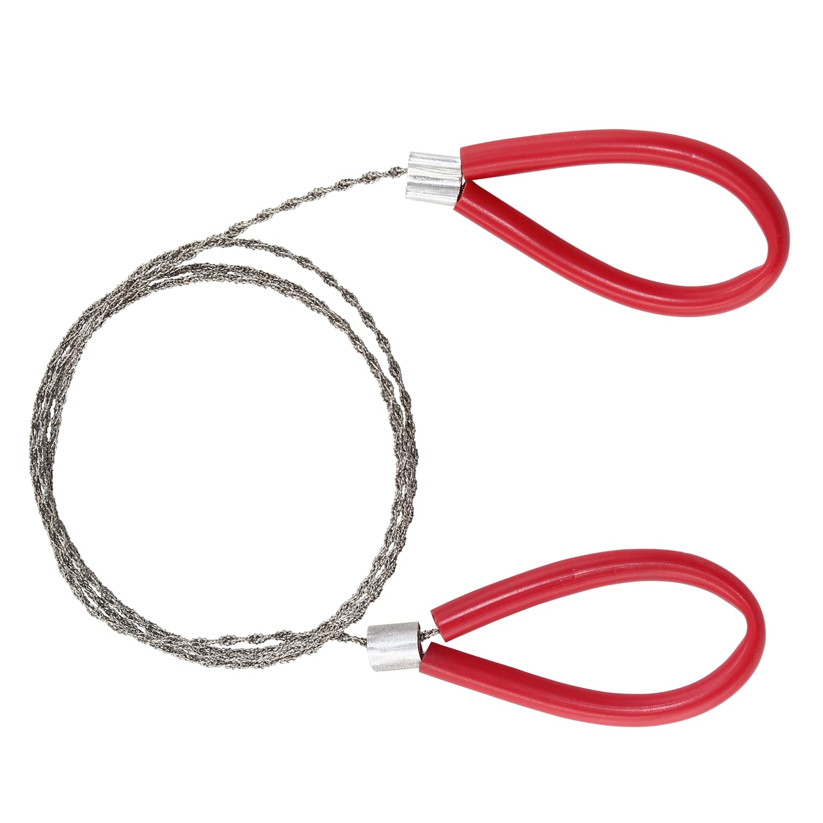 4 Pack Stainless Steel Wire Saw with PVC Pipe Handle - 23.62 Inch Portable Rope Saw for Camping, Hiking, Hunting & Survival Gear | Perfect for Cutting Wood, Branches & Emergency Situations