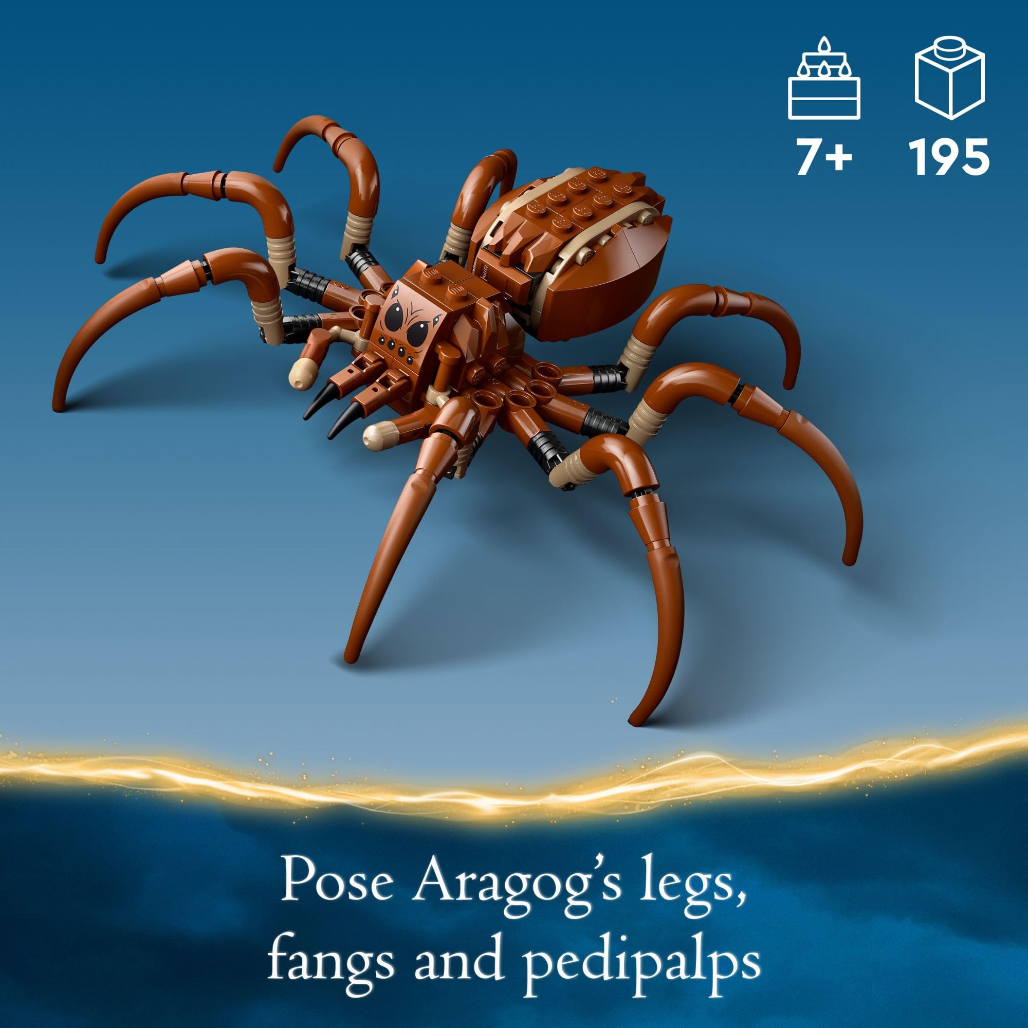 LEGO Harry Potter Aragog in The Forbidden Forest 76434 - Magical Spider Toy Playset with 2 Minifigures for Kids | Collectible Building Set for 7+ Year Old Boys & Girls | Perfect for Harry Potter Fans, Birthday Gifts & Creative Play