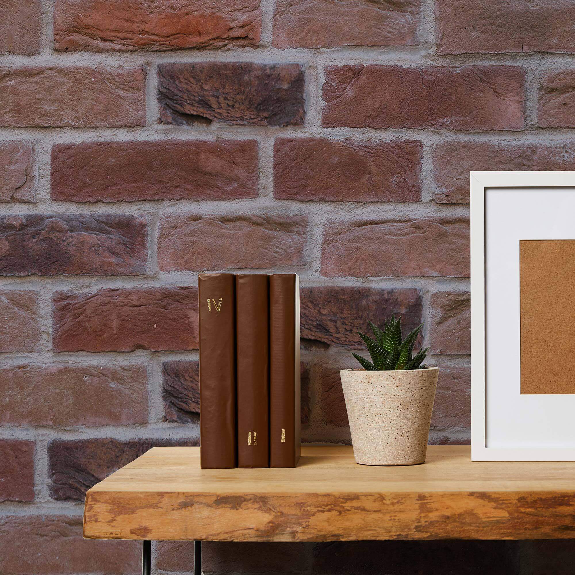 Red Brick Peel and Stick Removable Wallpaper 0656 - Self-Adhesive Decorative Wall Covering for Home Office, Bedroom & Living Room Decor