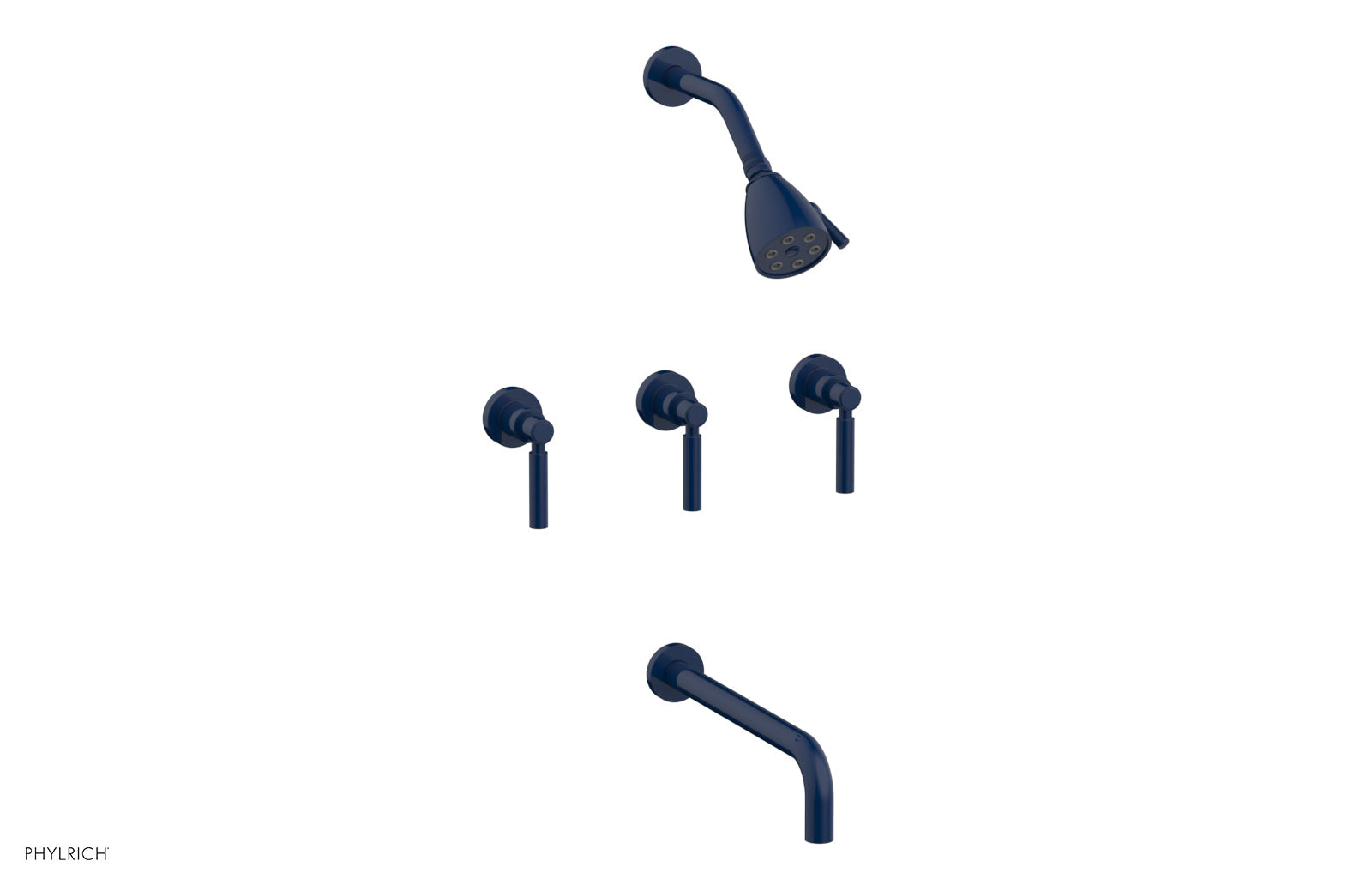 Premium 3-Handle Tub and Shower Faucet Set with 12