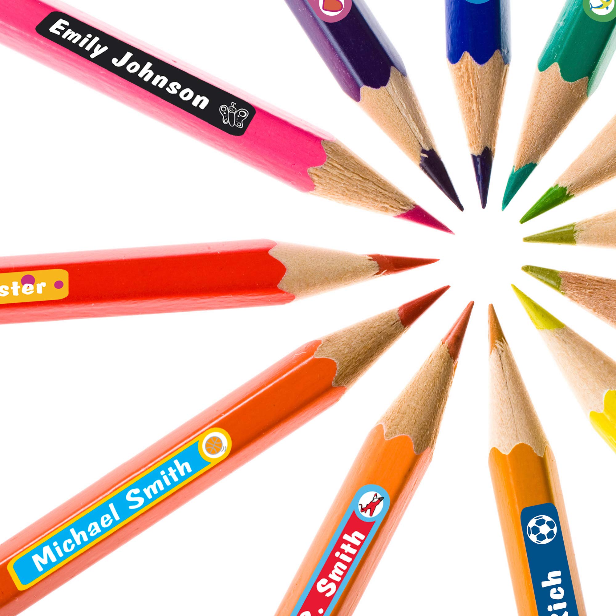 Personalized Kids Labels - 120 Waterproof Dishwasher Safe Stickers for School, Camp & Bottles - Perfect for Daycare & Cinco de Mayo