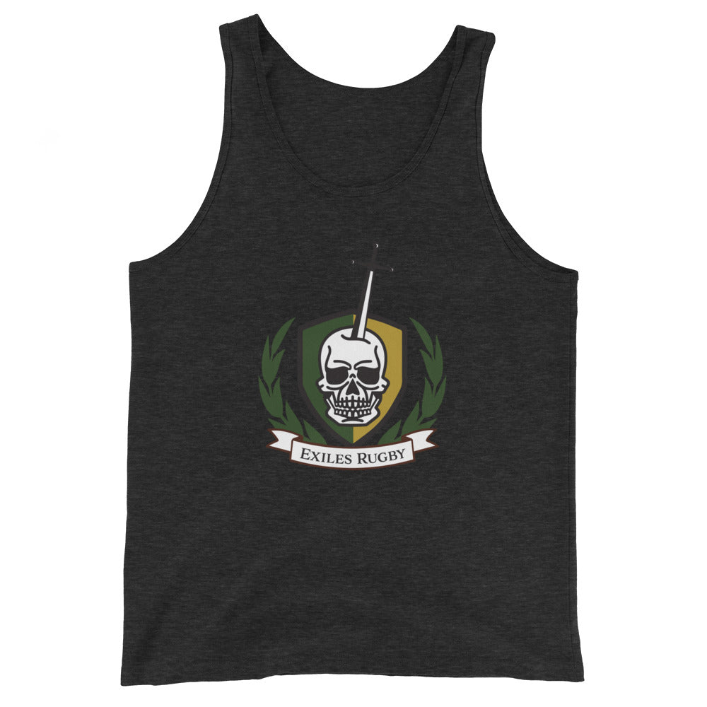 Exiles RFC Triblend Tank Top for Men - Moisture Wicking Athletic Shirt - Gym, Running & Workout Performance Top