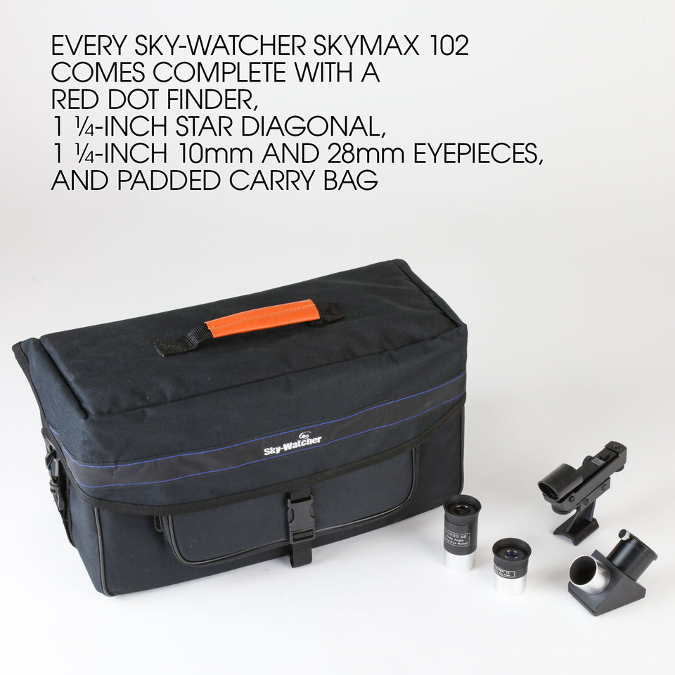 Sky Watcher Skymax 102 Maksutov-Cassegrain Telescope for Astronomy - Portable Compact Telescope for Stargazing, Lunar & Planetary Observation, Astrophotography
