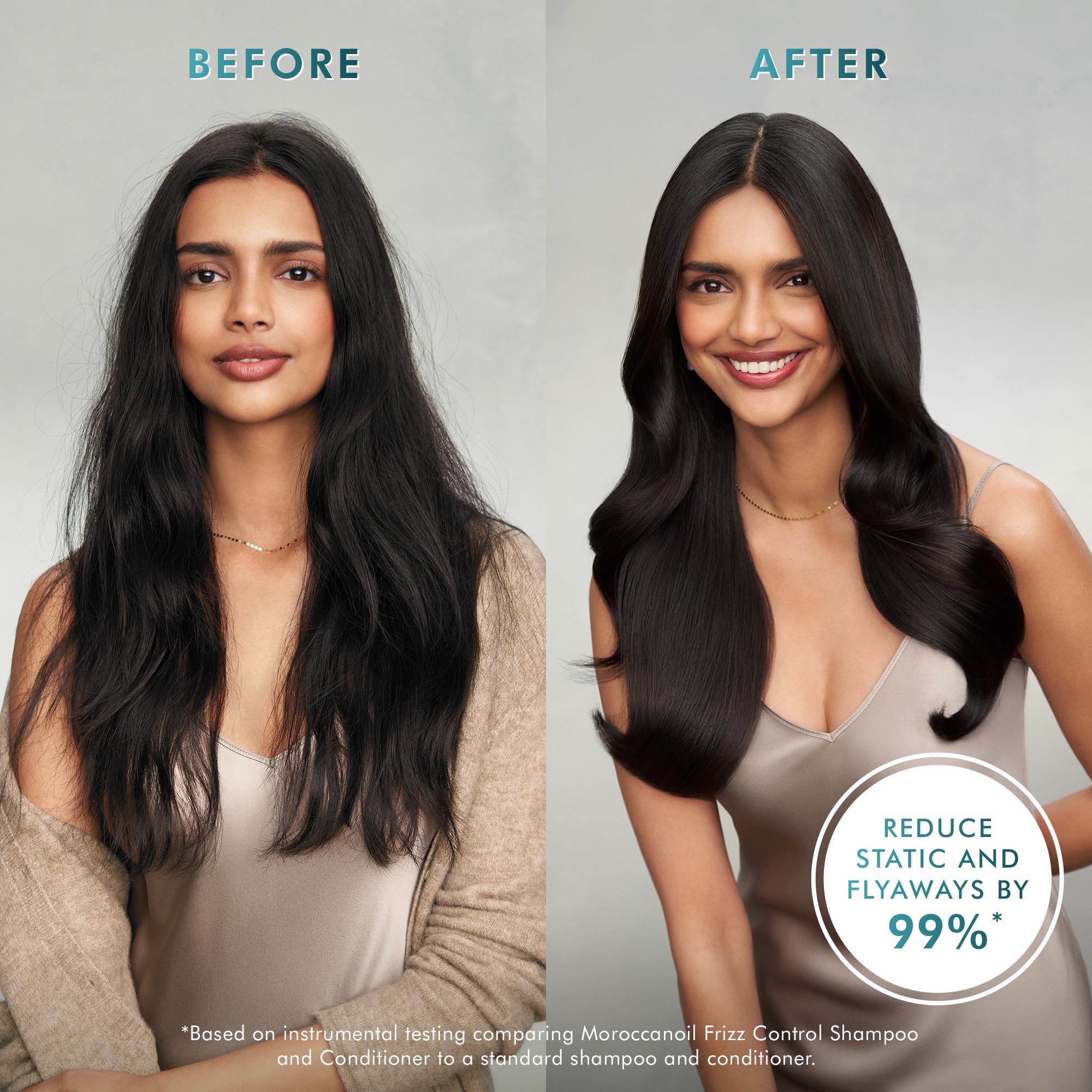 Moroccanoil Frizz Control Conditioner for Smooth & Shiny Hair - Hydrating & Nourishing Hair Treatment for Dry, Damaged & Curly Hair - Perfect for Daily Use & Salon-Quality Results