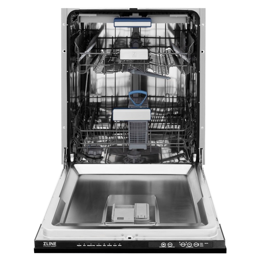ZLINE Autograph Edition 36-inch Black Stainless Steel Kitchen Package - Dual Fuel Range, Range Hood, Dishwasher & Refrigerator with Internal Water Dispenser & Champagne Bronze Accents (4AKPR RABRHDWV36 CB) | Premium Kitchen Appliances for Modern Homes & Gourmet Cooking