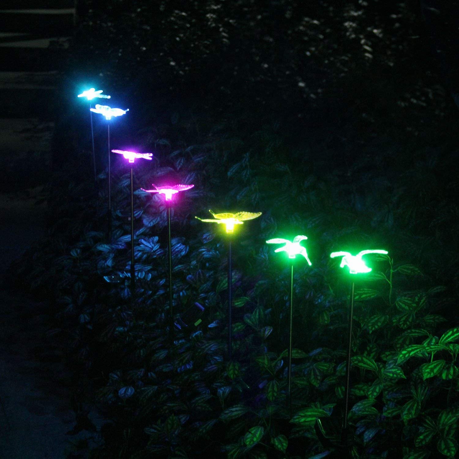 OxyLED 6 Pack + 3 Pack Solar Garden Lights Outdoor Waterproof - Solar Powered LED Landscape Lighting for Pathway, Yard, Patio, Garden Decor