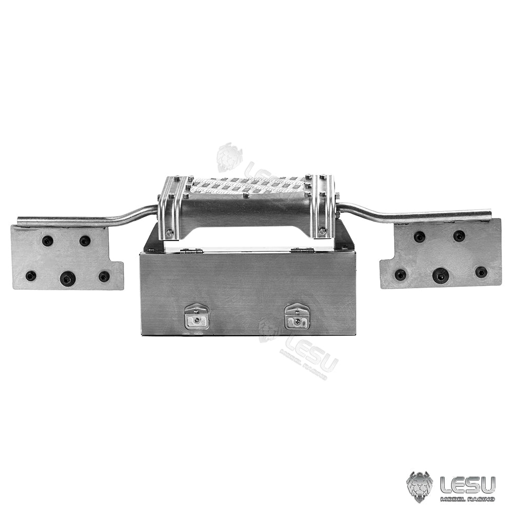 LESU Rear Beam Set with Toolbox for 1/14 Scale RC Tractor Remote Control Truck - Compatible with R47 R62 Models - DIY Unpainted Accessory Parts - Perfect for RC Car Enthusiasts & Hobbyists