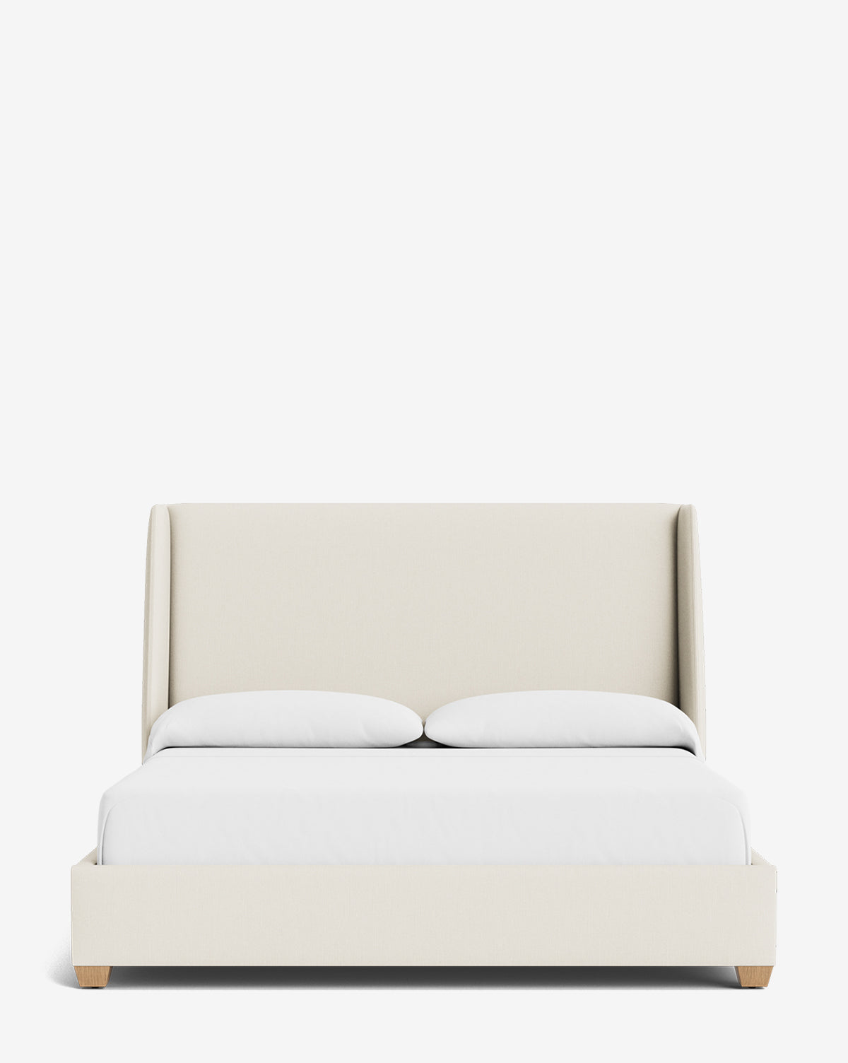 Walt Bed Tall Headboard - Queen Size Upholstered Bed Frame with Adjustable Height - Perfect for Modern Bedroom Decor & Small Spaces
