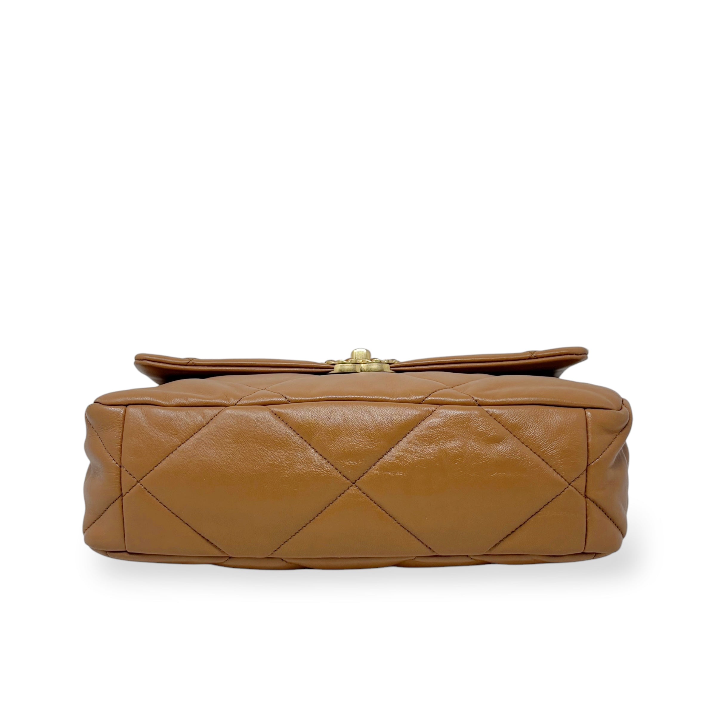 Chanel Caramel Large 19 Flap Bag - Luxury Designer Handbag for Women | Perfect for Everyday Use, Work & Special Occasions