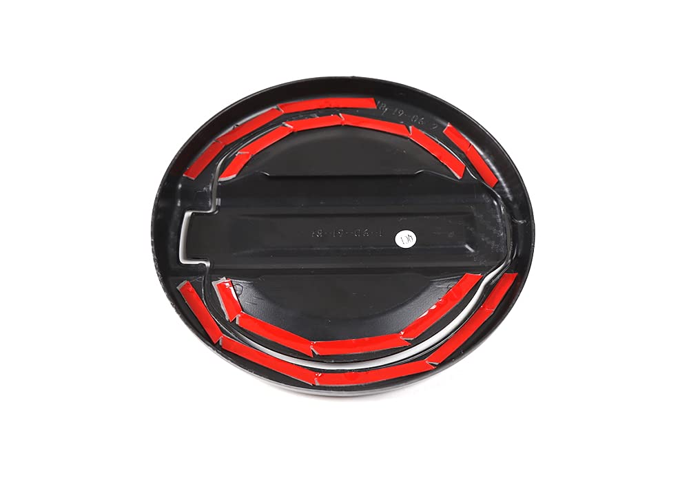 ABS Carbon Fiber Grain Fuel Door Gas Cap Cover for Jeep Wrangler JL 2018+ - Exterior Accessories & Trim Upgrade - Perfect for Off-Roading & Car Customization