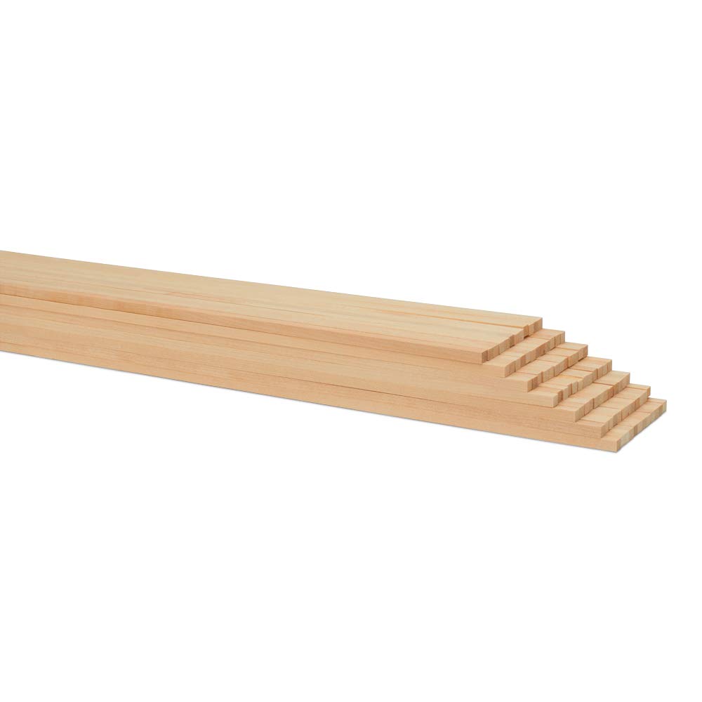 1/4-inch Wood Square Dowel Rods - Pack of 250 Natural Wooden Craft Sticks for DIY Projects, Woodworking, Model Building & Home Decor - Premium Quality by Woodpeckers