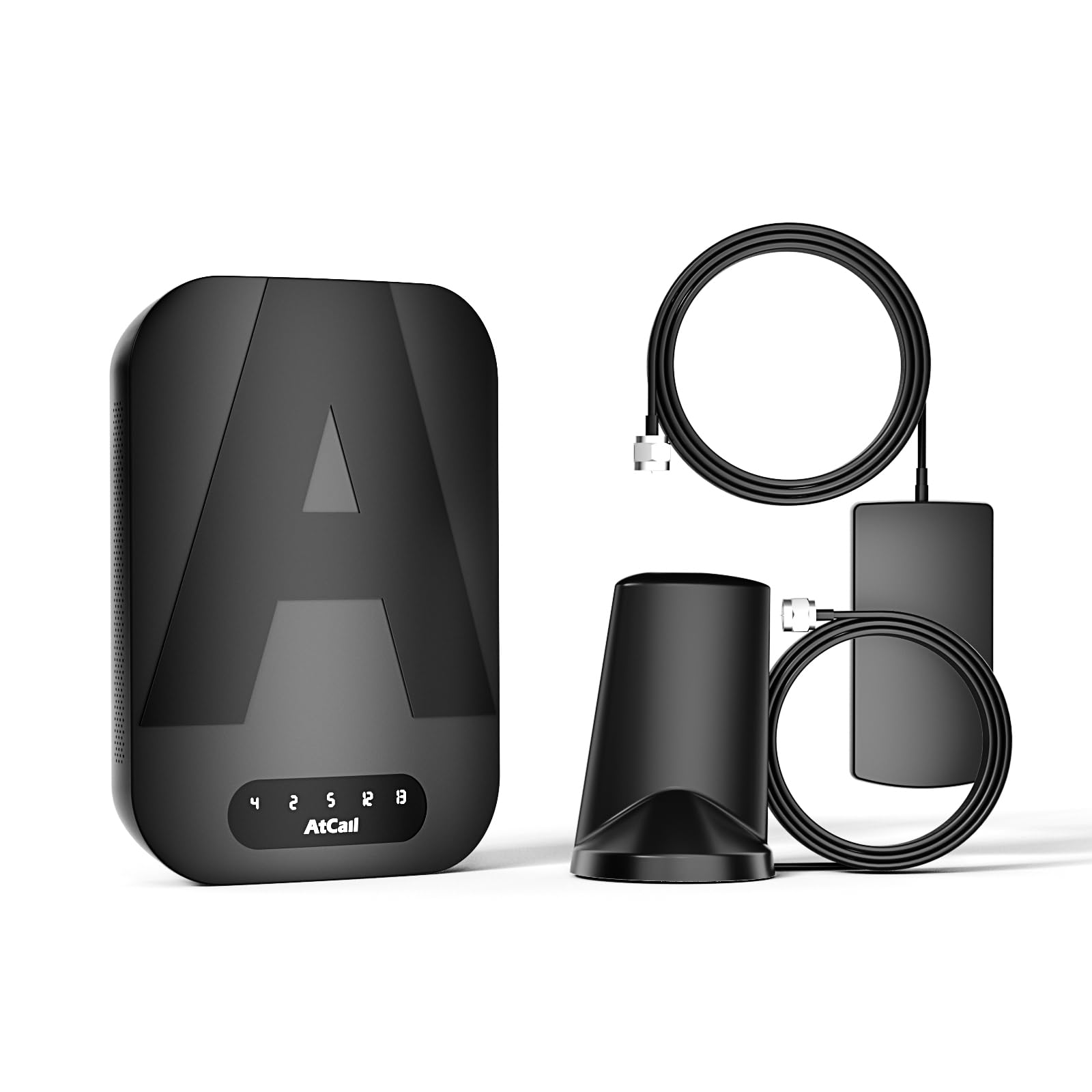 5G & 4G LTE Car Cell Phone Signal Booster with Magnetic Roof Antenna - FCC Approved for Verizon, AT&T, T-Mobile | Stronger Reception for Road Trips, Commuting & Rural Driving