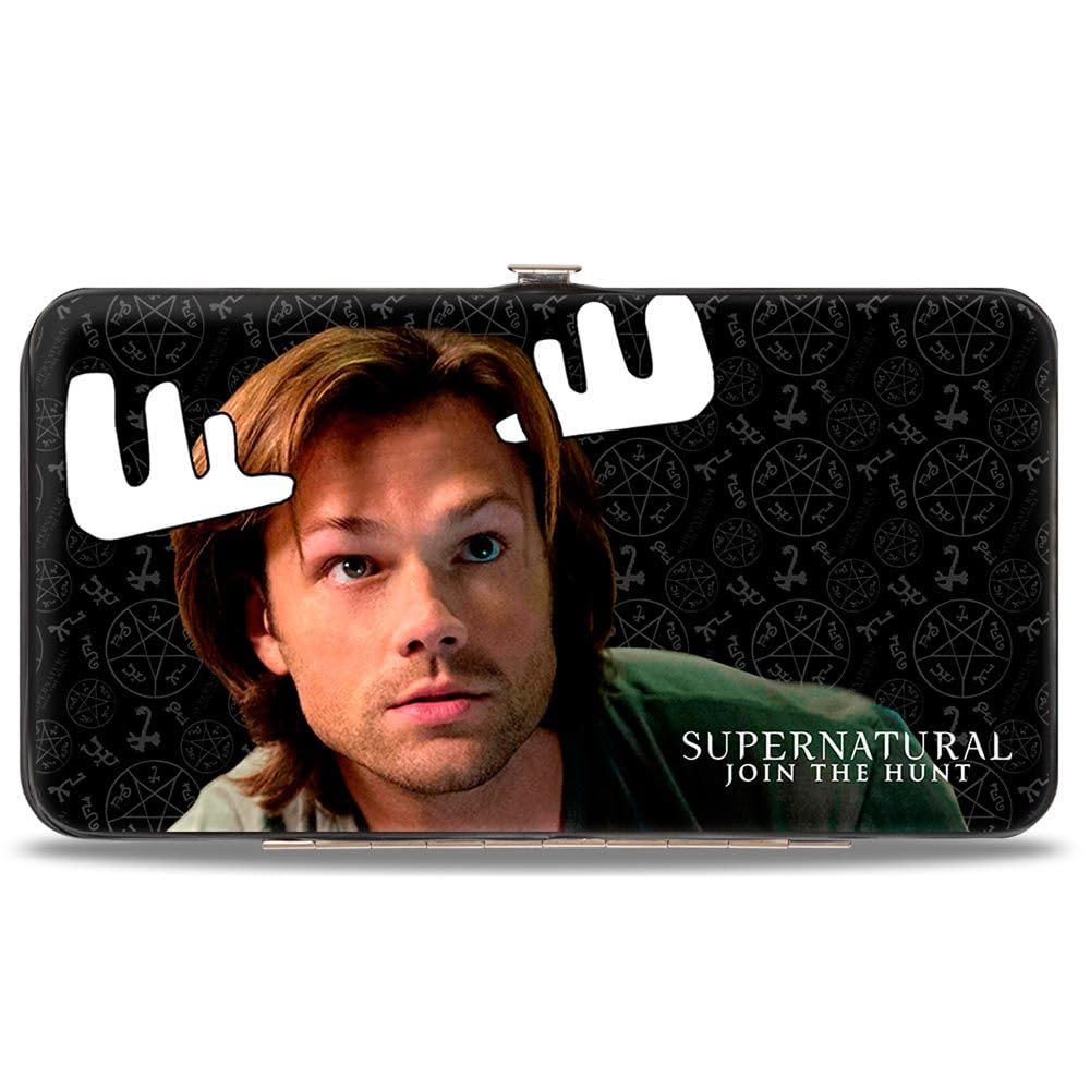 Buckle-Down Women's Hinge Wallet - Supernatural Design, RFID Blocking, Compact & Stylish for Everyday Use - Perfect for Work, Travel, and Night Out