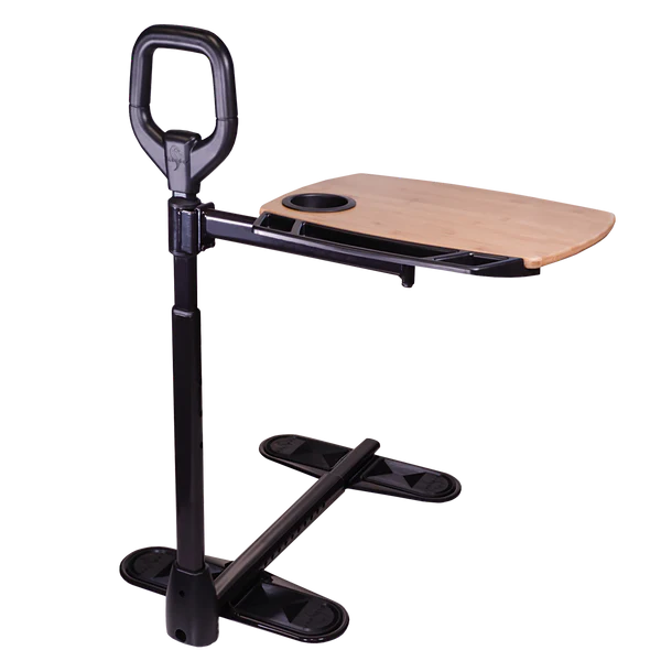 Stander Assist Tray - Adjustable Bedside Table for Eating, Reading & Laptop Use - Perfect for Elderly, Disabled & Hospital Patients