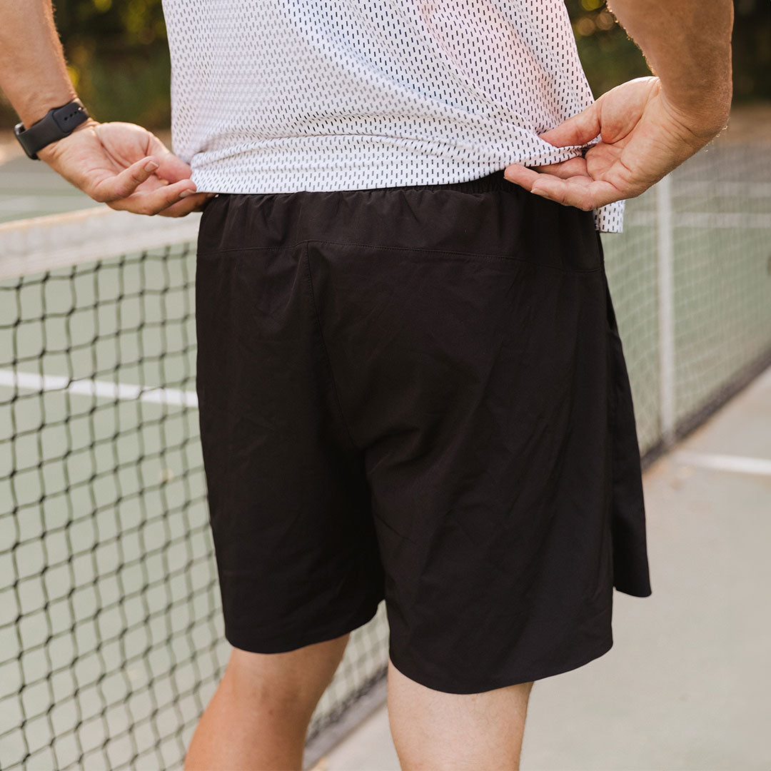 Grit Shorts for Men - Durable & Comfortable Black Workout Shorts - Perfect for Gym, Running & Outdoor Activities