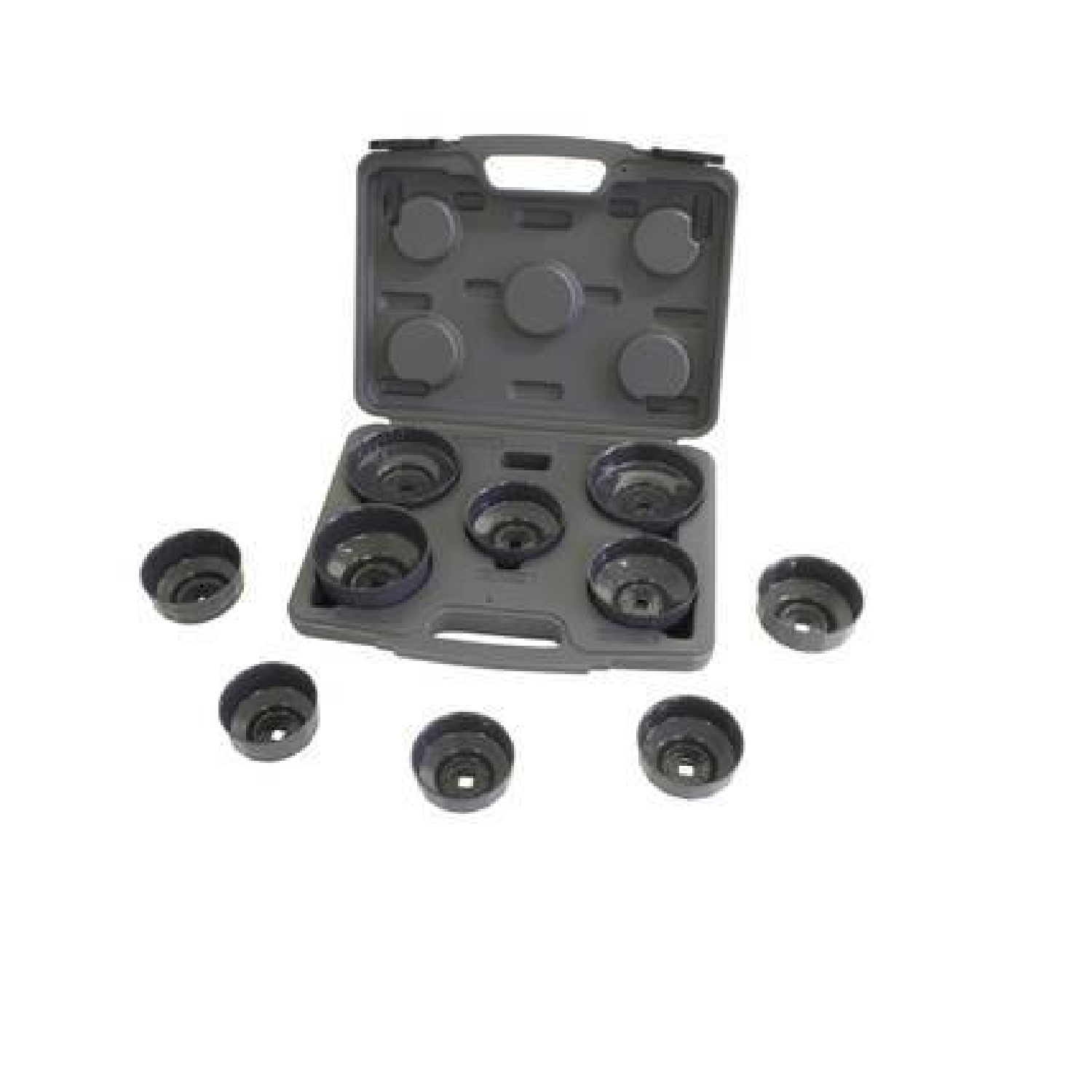 Lisle 61450 10-Piece Oil Filter Cap Wrench Set - Universal Fit for Cars, Trucks & Motorcycles - Professional Automotive Tool Kit for DIY Oil Changes & Maintenance