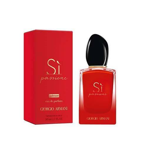 Armani Si Passione Intense 50ml EDP Perfume for Women - Floral Fruity Fragrance, Long-Lasting Luxury Scent for Date Night & Special Occasions