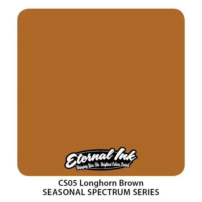 Longhorn Brown Eternal Ink - 1 oz Bottle for Tattoo Artists & Permanent Makeup | High-Quality, Long-Lasting Tattoo Ink for Professional Use