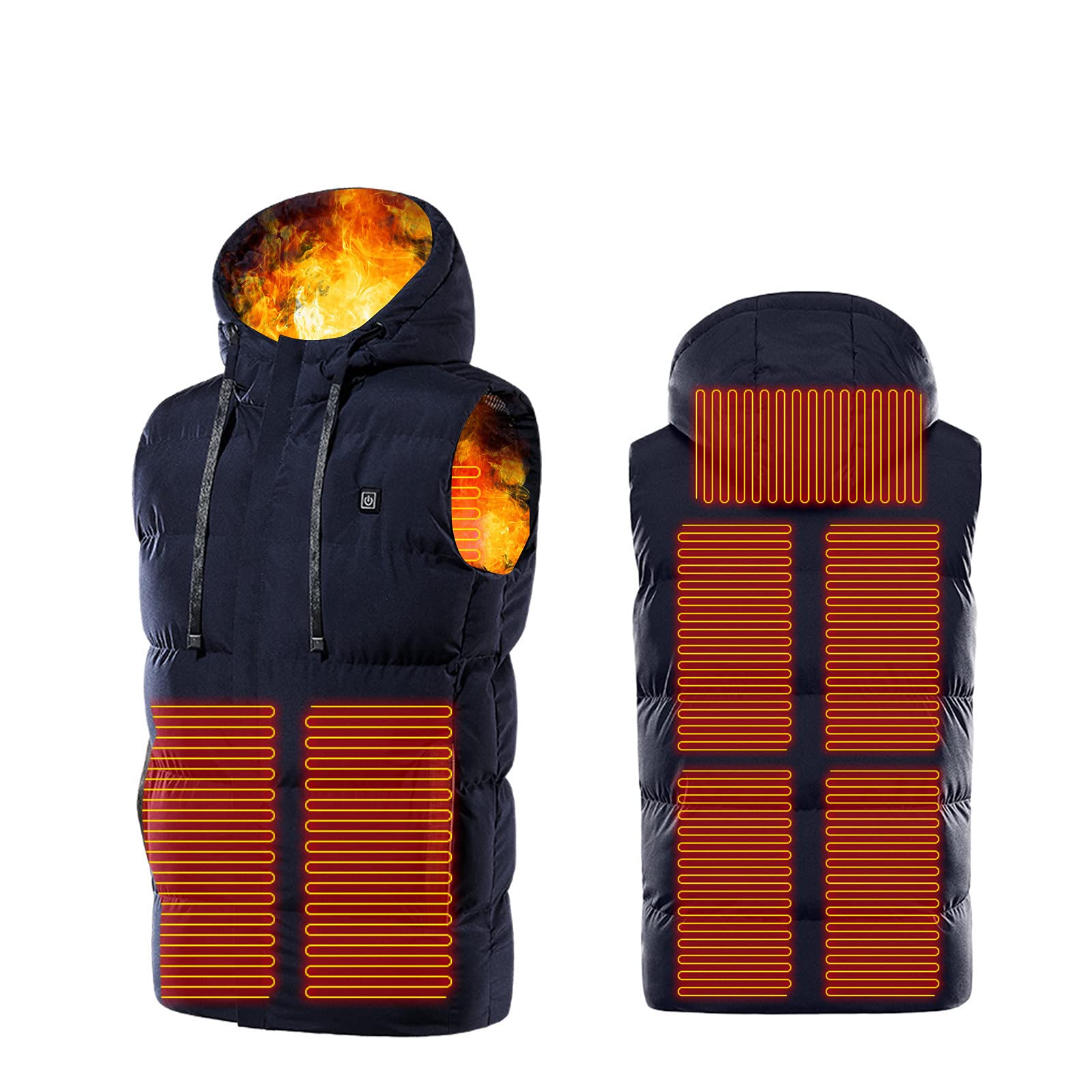 Heated Vest for Men & Women - Lightweight Electric Heating Jacket for Outdoor Activities - Perfect for Hiking, Skiing & Winter Sports (Batteries Not Included)