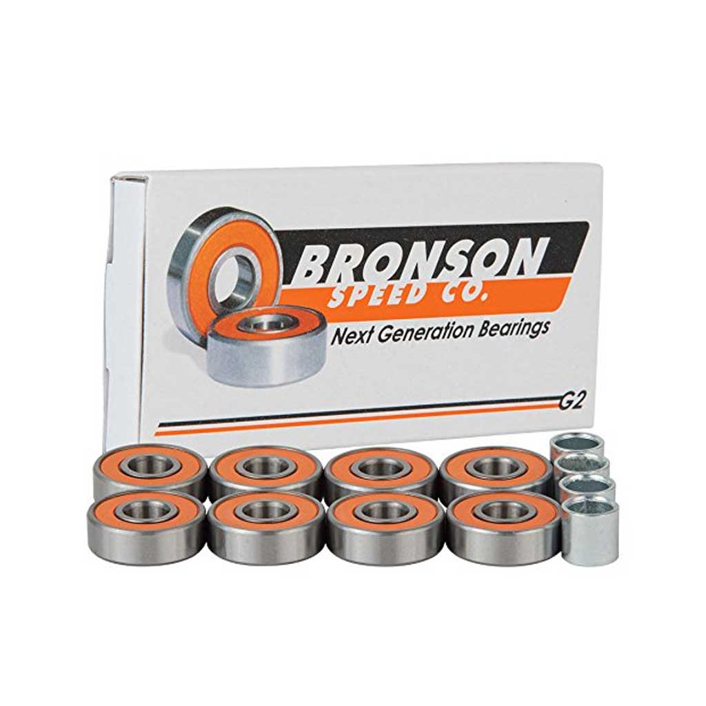 Bronson G2 High-Performance Skateboard Bearings - Smooth & Durable for Longboard, Cruiser & Street Skating